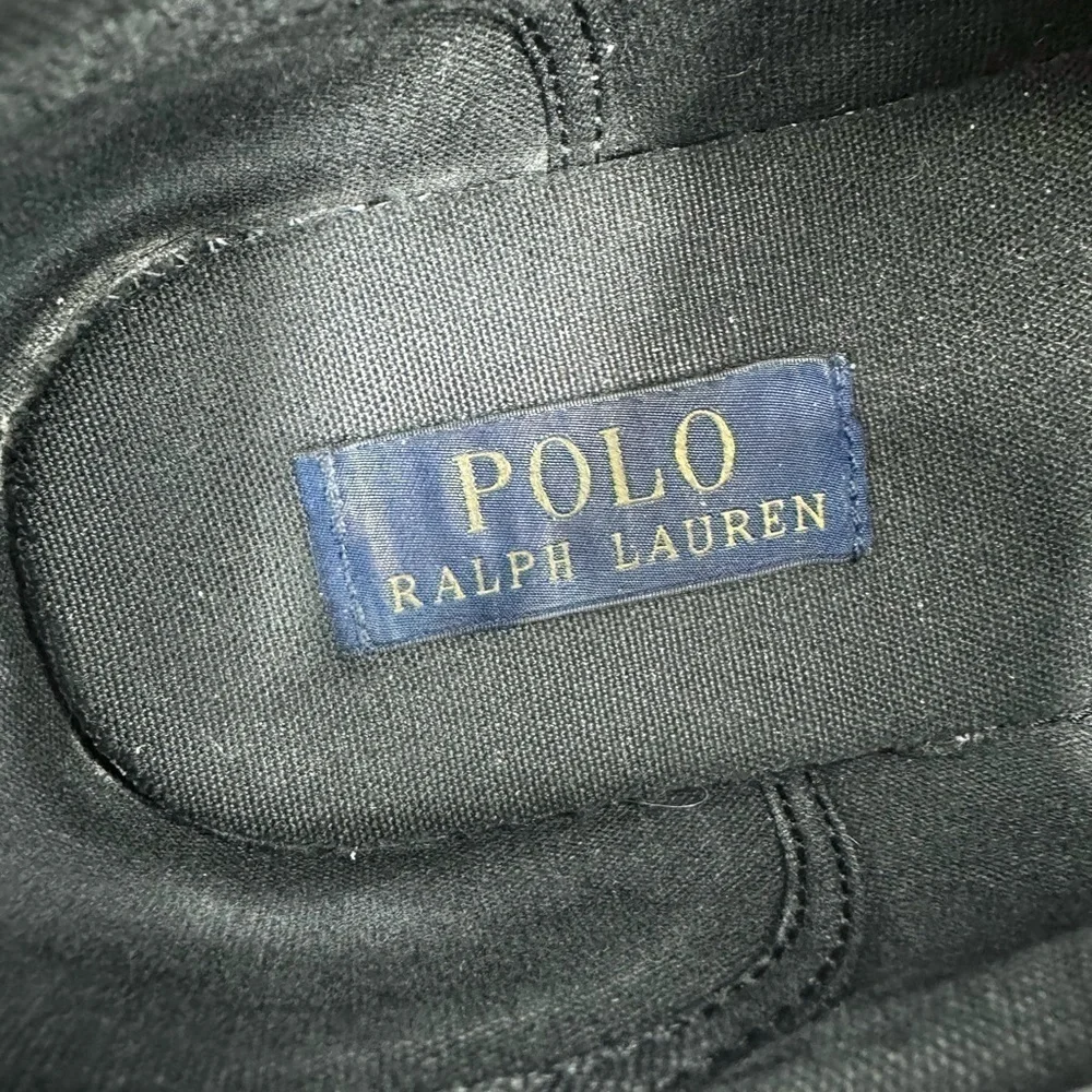 Polo Ralph Lauren Maykn Oil Leather Chukka Boots Mens 9 Black Shoes Preppy